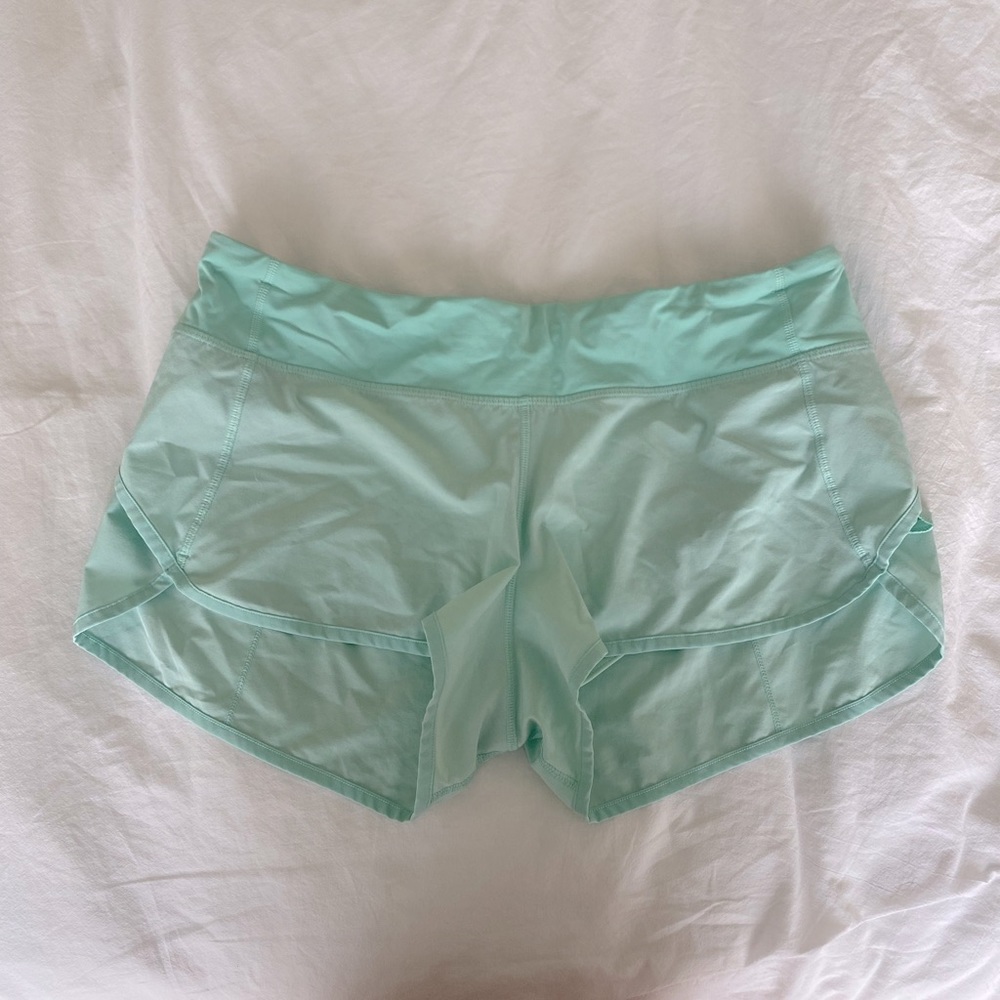 Lululemon Speed Up Shorts Mint